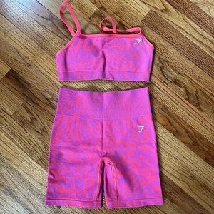 COPY - GymShark Adapt Safari Set in Shelley Pink/Fly Coral